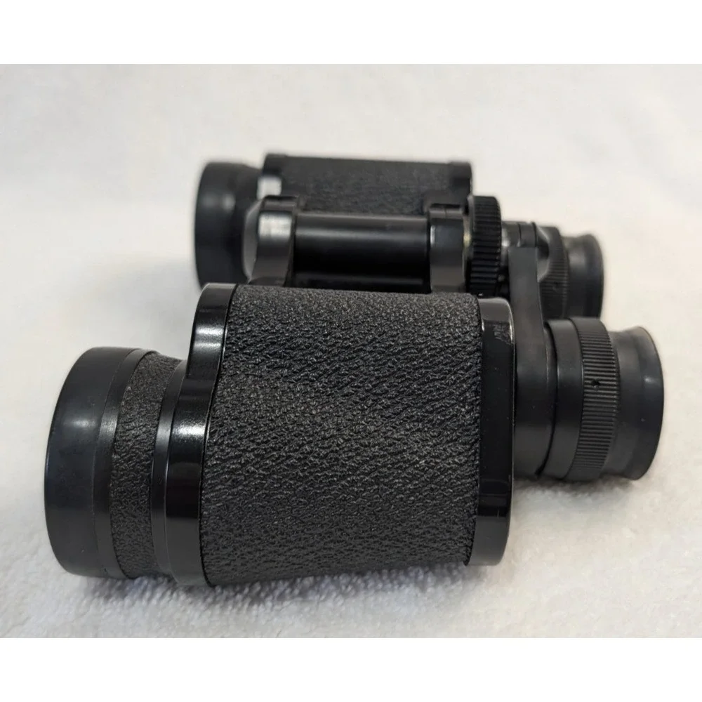 Sears Binoculars 7x35mm Wide Angle 500 ft @ 1000 yds, Black Vintage w/ case